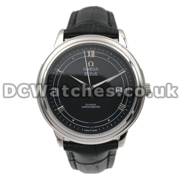 Male Black Dials Omega De Ville Hour Vision Fake 40MM Automatic Watches