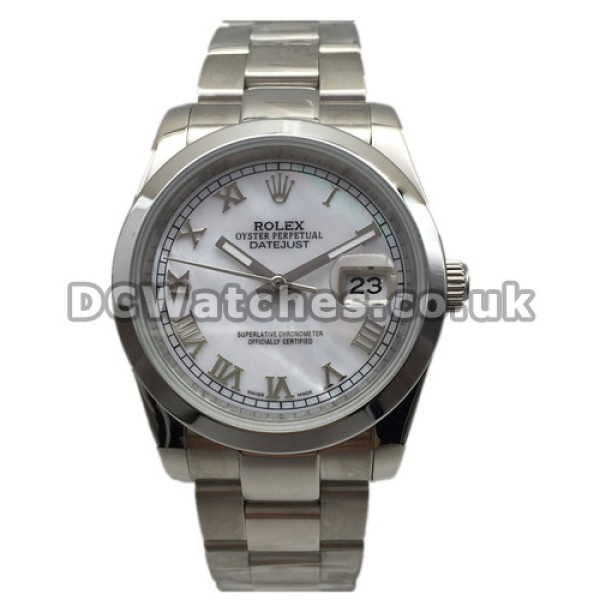 Best UK White Dials Rolex Datejust Replica Watches In Steel
