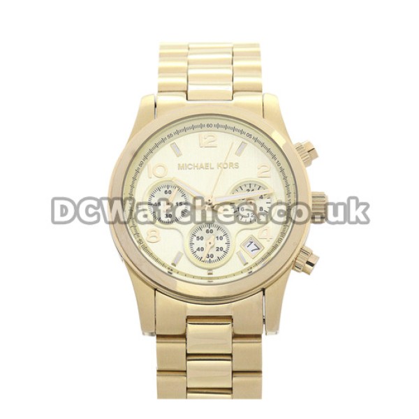 Functional Arabic Numerals MICHAEL KORS	Copy Watches With Gold & Steel Bracelets Online