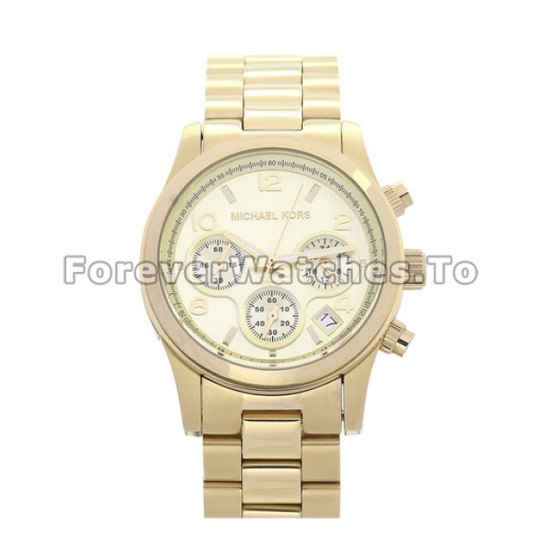 Functional Arabic Numerals MICHAEL KORS	Copy Watches With Gold & Steel Bracelets Online
