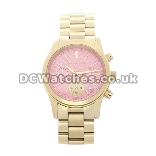Distinctive 38MM MICHAEL KORS Replica Watches With Pink Dials Hot Sale UK