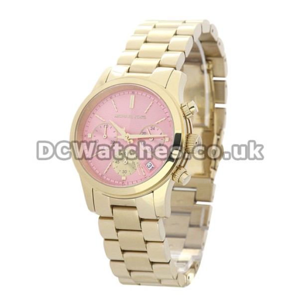 Distinctive 38MM MICHAEL KORS Replica Watches With Pink Dials Hot Sale UK
