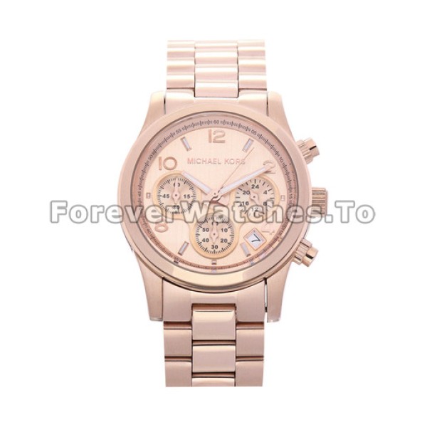 Precious UK MICHAEL KORS Copy Watches With Rose Gold & Steel Cases And Bracelets