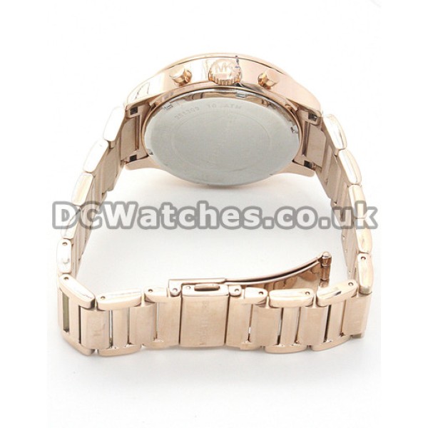 Distinctive Blue Dials MICHAEL KORS Replica Watches UK With Rose Gold Hands And Indexes