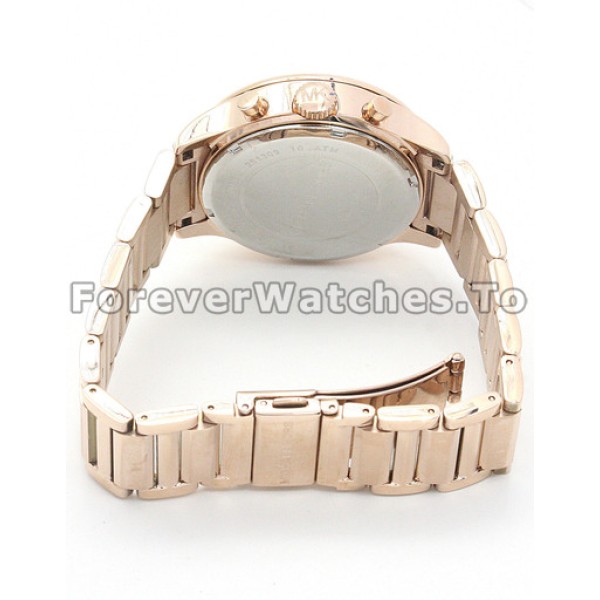 Distinctive Blue Dials MICHAEL KORS Replica Watches UK With Rose Gold Hands And Indexes