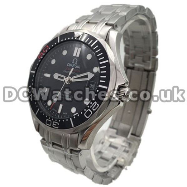 Meaningful 41MM Omega Seamaster 300M Fake Watches With Black Dials And Black Bezels
