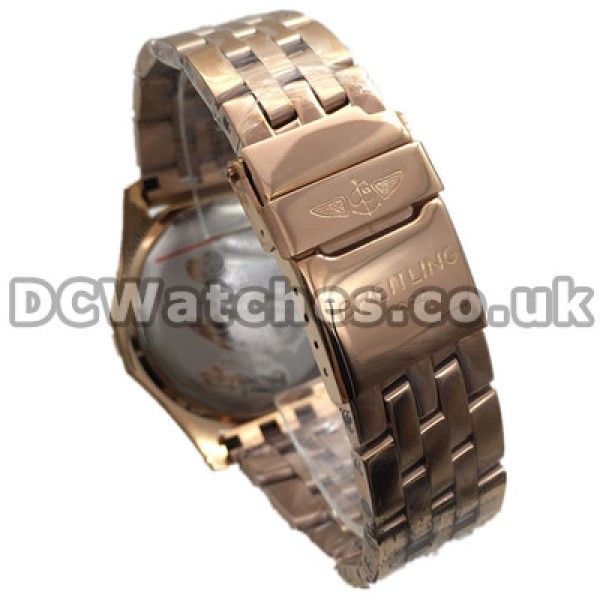Valuable Swiss Breitling Bentley Fake Watches With Rose Gold & Steel Cases And Bracelets