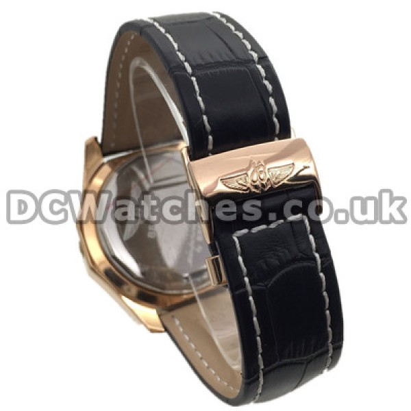 Attractive UK Red Steel Bezels Breitling Bentley Motors Fake Watches With White Dials Online Sale