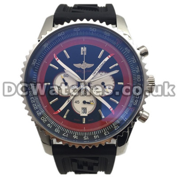 Special Black Dials Swiss Breitling SuperOcean Heritage Copy Watches With White Sub-dials