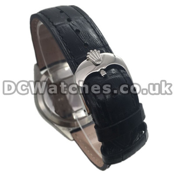 Sale UK Black Alligator Straps Rolex Cellini Replica Watches With Black Dials Online