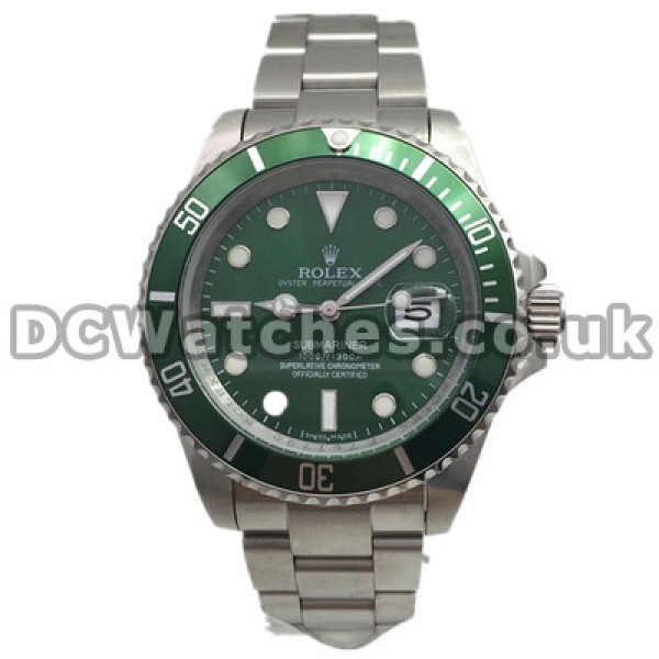 Perfect UK Green Dials Rolex Submariner Replica Watches 40MM With Green Bezels