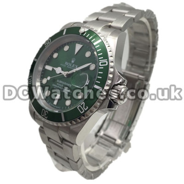 Perfect UK Green Dials Rolex Submariner Replica Watches 40MM With Green Bezels