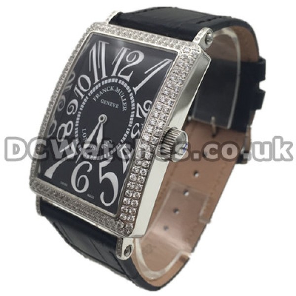 Fashionable Swiss Franck Muller Long Island Copy Watches With Steel Cases Set Auger