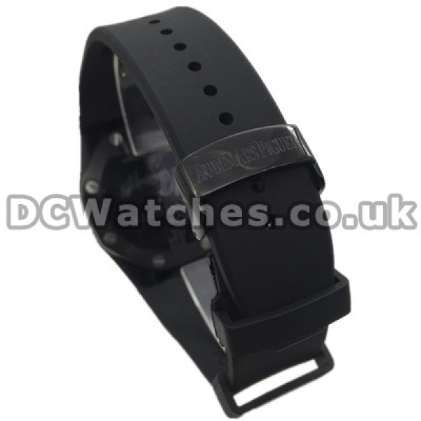 Cool Black Dials UK Arabic Numerals Audemars Piguet Royal Oak Offshore Copy Watches With Black Steel Cases
