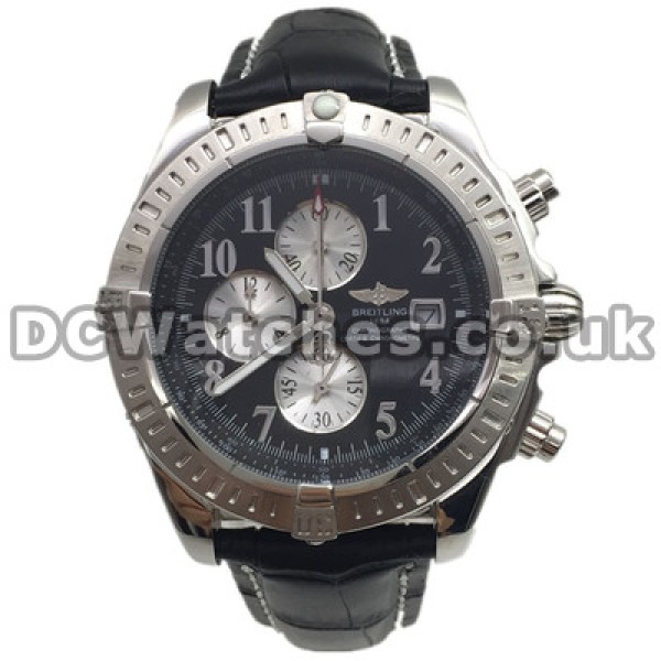 Functional Quartz Arabic Numerals Breitling Chronomat Evolution Copy Watches With Sturdy Steel Cases