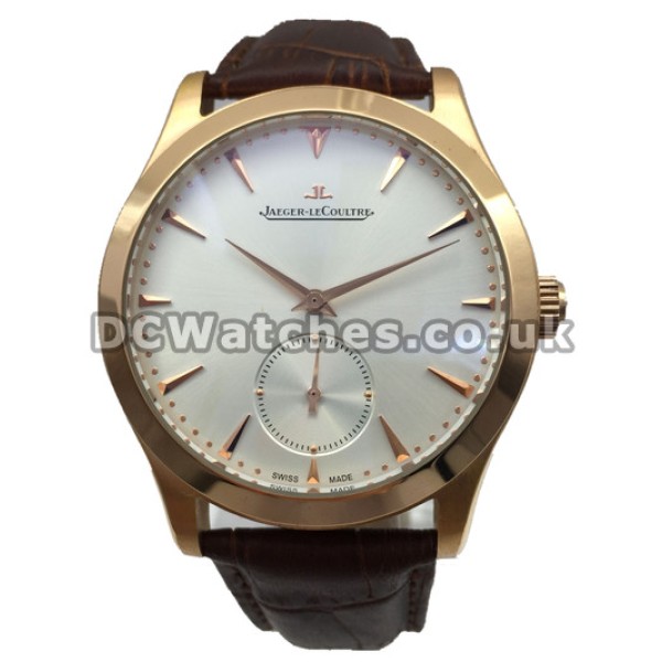 Rose Gold Cases Automatic Movements Jaeger-LeCoultre MASTER ULTRA THIN Copy Watches UK