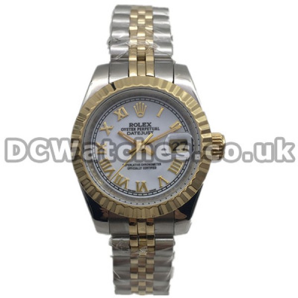 Best UK Steel & Gold Rolex Lady Oyster Perpetual Replica Watches