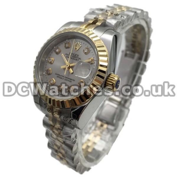 Top UK Grey Dials Rolex Lady Oyster Perpetual Replica Watches
