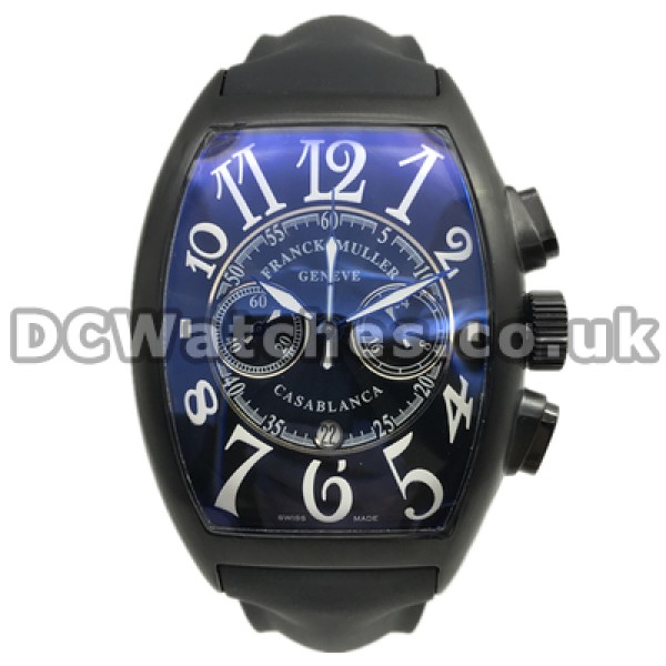 Mysterious Swiss Black Dials Franck Muller Mariner Copy Watches With Black Steel Cases