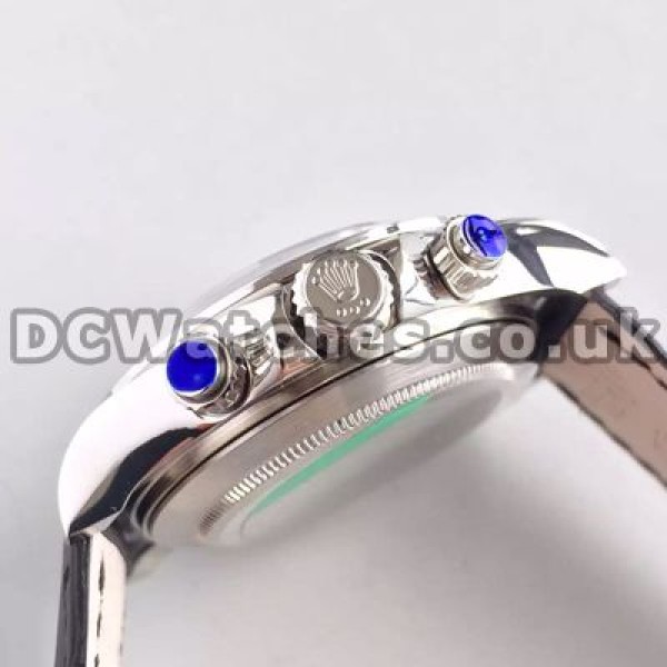 Modern Grey Dials And White Arabic Numerals Rolex Daytona 7750 Copy Watches For Men