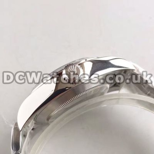 Concise Black Dials Rolex Air-King Copy Watches With 40MM Steel Cases For Men