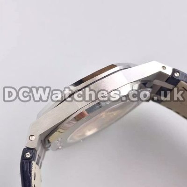 Durable Steel Cases Audemars Piguet Royal Oak Fake Watches With Black Dials For Sale