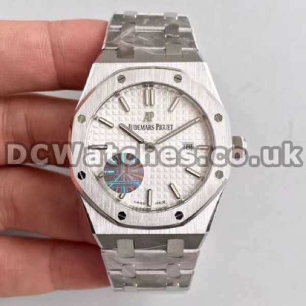 Female White Dials 33MM Audemars Piguet Royal Oak Copy Watches With Steel Cases