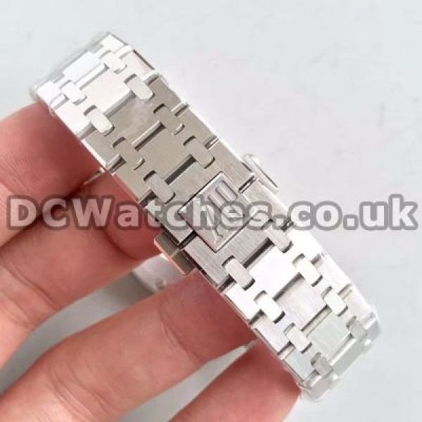 Popular Black Dials Swiss Audemars Piguet Royal Oak Fake Watches With ETA Quartz Movements