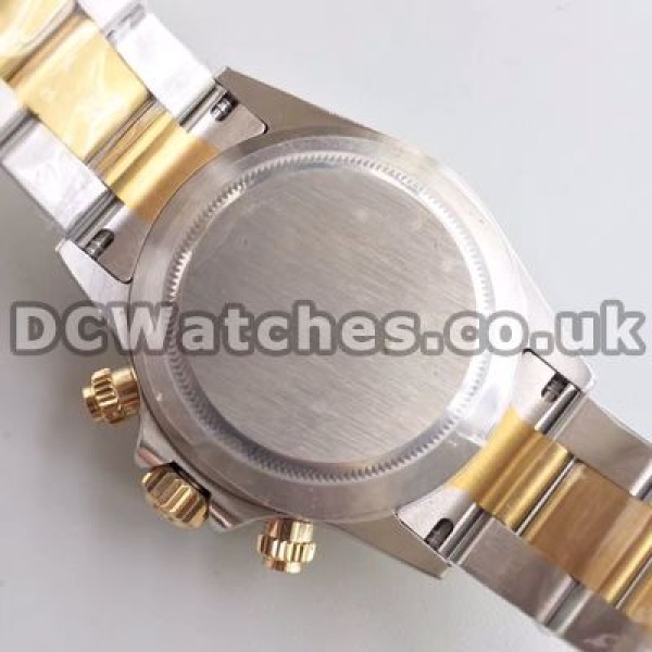 Attractive Grey Dials And Yellow Gold & Steel Bracelets Rolex Daytona 7750 Copy Watches For Men
