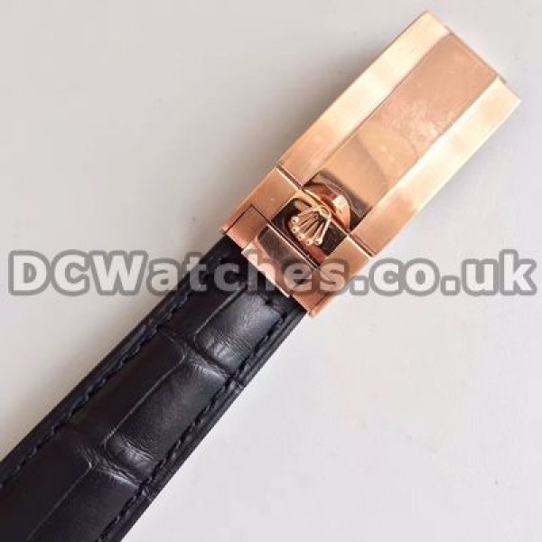 Functional White Dials And Rose Gold Cases Male Rolex Daytona 7750 Fake Watches