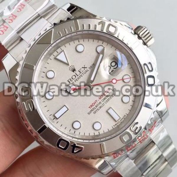 Pure Platinum & Steel Cases Male 40MM Rolex Yacht-Master Replica Watches For Sale
