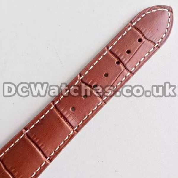 Durable Male Longines Master Collection Replica Watches With Brown Crocodile Straps And White Dials