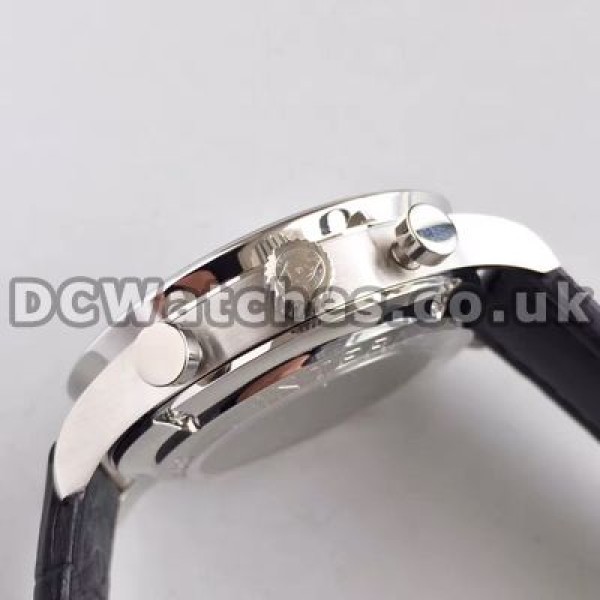Obvious High-quality Blue Seconds Hands And White Dials Male IWC Portuguese Chronograph 7750 Replica Watches