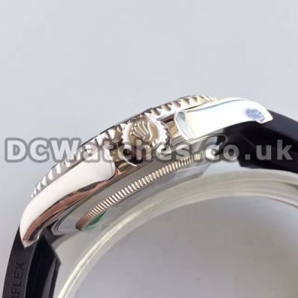 Popular Steel Cases Swiss Rolex Yacht-Master Fake Watches With Black Dials Sale Online