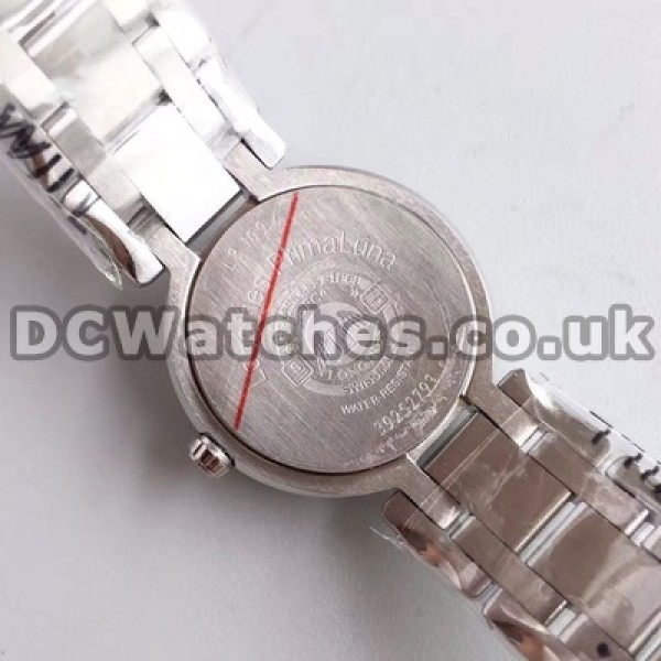 Delicate Diamond Indexes And 26MM Steel Cases Longines Primaluna Replica Watches Sale For Women