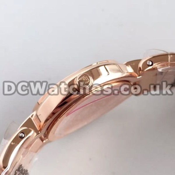 Superior 26MM Rose Gold Steel Bracelets And Cases Longines Primaluna Replica Watches Sale For Women