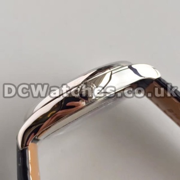 Practical 38.5MM Steel Cases And Brown Crocodile Straps Longines Master Collection Fake Watches For Men