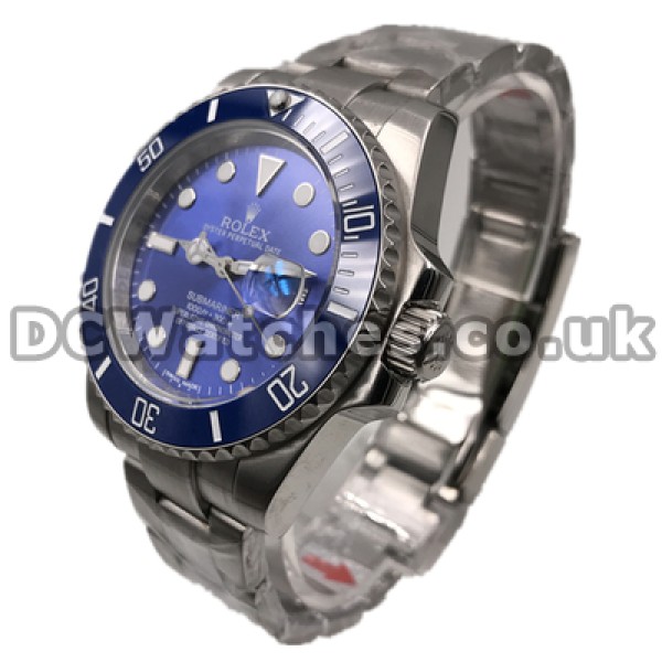 Pretty Blue Dials And Blue Ceramic Bezels Male Rolex Submariner Replica Watches Sale