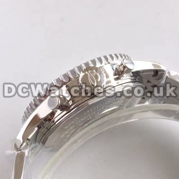 Meaningful Black Dials And 46MM Steel Cases Breitling Navitimer 7750 Copy Watches For Men