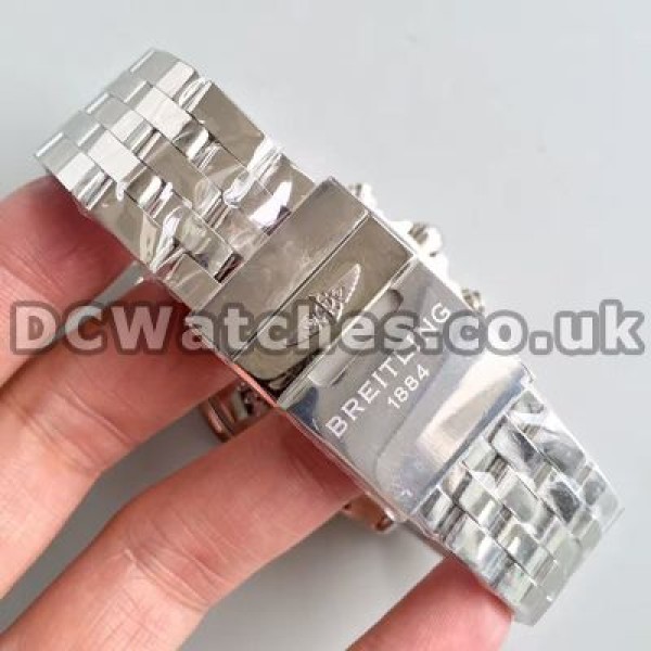 Accurate White Sub-dials And Black Dials Breitling Chronomat 7750 Copy Watches Sale For Men
