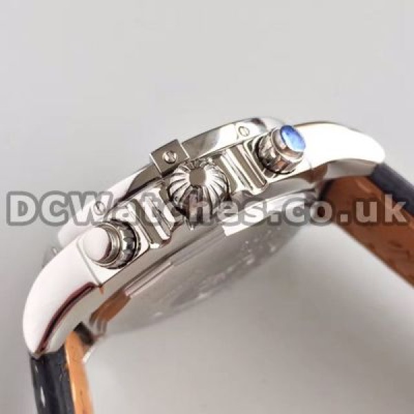 Special Blue Dials And White Sub-dials 44MM Breitling Chronomat 7750 Replica Watches Sale For Men