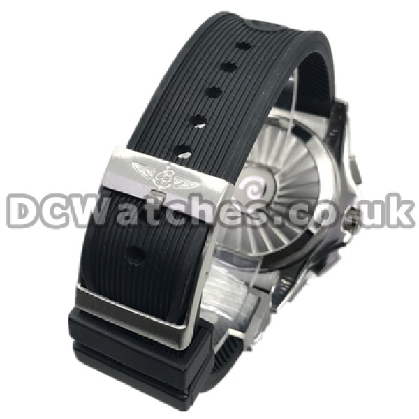 Unique Black Dials Male Breitling Airwolf Raven Fake Watches With Black Straps Sale