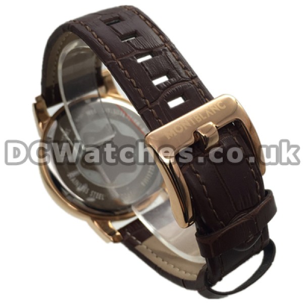 Glorious 43MM Male White Dials Montblanc Stars 4810 Replica Watches With Rose Gold Steel Case Sale