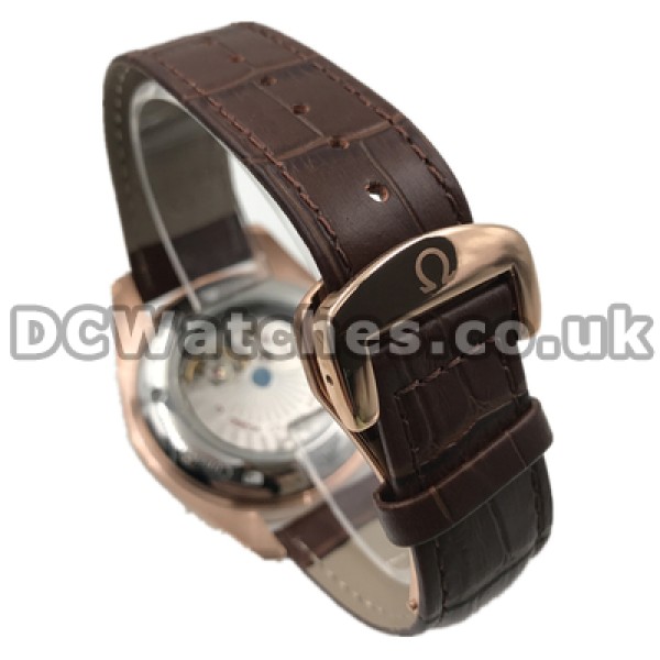 Graceful Male Coffer Dials And Rose Gold Steel Cases Omega Seamaster Aqua Terra Fake Watches Online