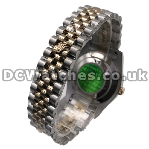 Valuable Male Diamond Indexes Swiss Rolex Datejust Replica Watches With Gold & Steel Cases