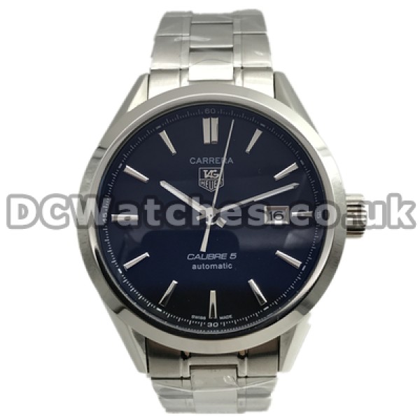 Reliable Male Automatic Movements Tag Heuer Carrera Copy Watches Online With Black Dials