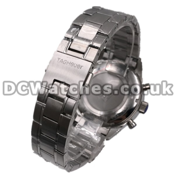 High-quality Male Black Dials 41MM Tag Heuer Carrera Replica Watches With Steel Bracelets