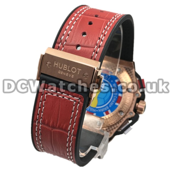 Stylish Male Red Straps 46MM Replica Hublot Watches With Red Dials For Hot Sale
