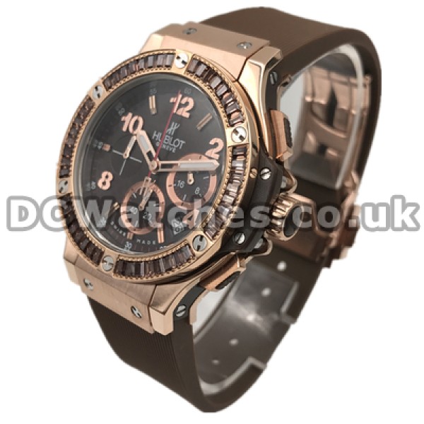 Modern Coffee Dials And Straps Female Hublot Big Bang Fake watches With Coffee Auger Online
