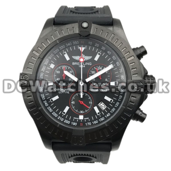 Magic Black Dials Copy Breitling Colt Watches For Men With Quartz Movements Online